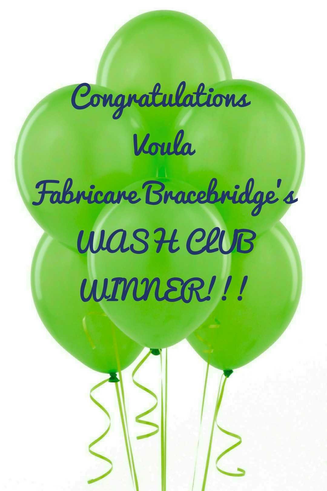 WASH CLUB WINNER
